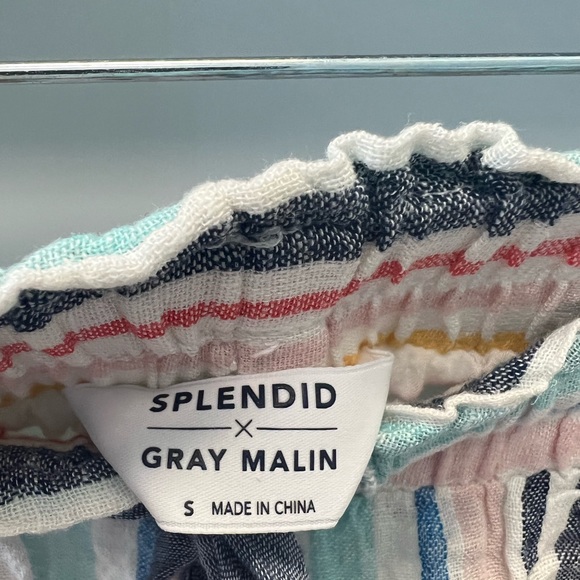 Splendid x Gray Malin Striped Shorts Small - Picture 3 of 4